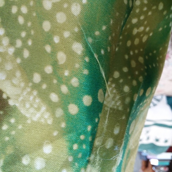 Dressbarn Ladies Green Floral Blouse Size Small - Picture 7 of 8